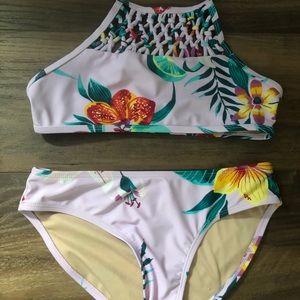 Old navy bathing suit.
